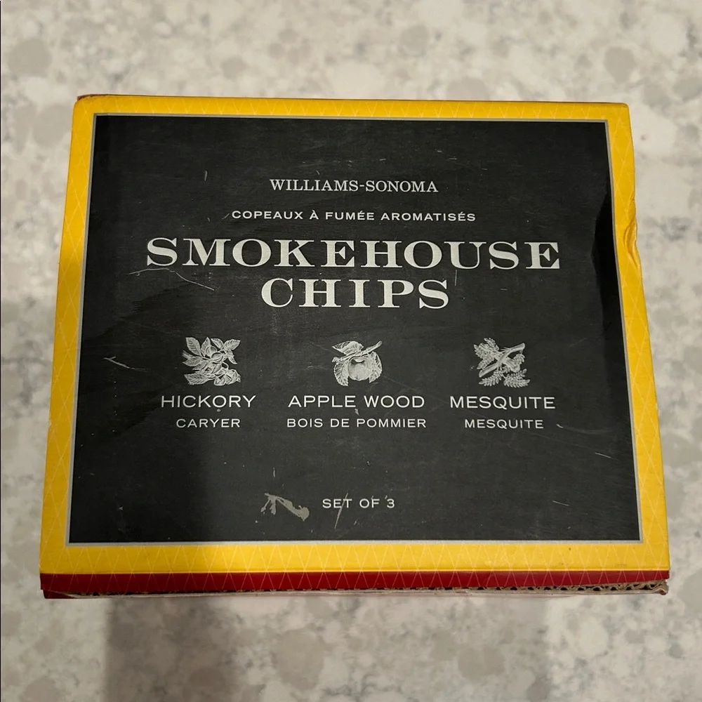 NWT - WILLIAMS-SONOMA Smokehouse Grill Chips - Set of 3